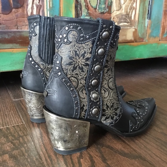 NIB Old Gringo San Antonio Rose Ankle Boots (10) - Picture 7 of 12